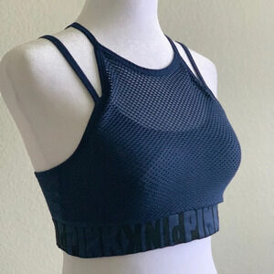 PINK Victoria’s Secret SPORTS BRAS, Mesh NAVY Size Medium